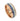 "Pharaoh" Blue Lapis Lazuli Meteorite Silver Arrow Dome Polish Rose Gold Tungsten Carbide Ring, 8mm