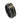 "Legend" Gold Guitar String Brushed Black Tungsten Carbide Ring, 8mm