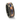 "Midnight Sapphire" Blue Sapphire Yellow Gold Leaf Inlay Black Tungsten Wedding Band for Men-8mm