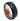 "Lunar" Meteorite Inlay, Rose Gold, Tungsten Carbide, Sandblasted Finish-8mm