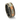 "Arctic Flame" White Opal Inlay, October Birthstone Black Tungsten Wedding Band for Him