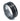 "Trader" White Gold Inlay, Black Tungsten Carbide, Hammered Design-8mm