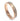 "Opal Radiance" Crushed White Opal Inlay, Rose Gold, Tungsten Carbide, Hammered Design-4mm
