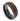 "Musician" Guitar String, Whiskey Barrel Wood Inlay, Tungsten Carbide, Gunmetal, Dome Polished-8mm