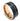"Unity" Meteorite Inlay, Black Tungsten Carbide, Hammered Design-8mm