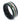 "Fusion" Deer Antler Inlay, Moss Agate Wedding Band, Rose Gold Strip, Black Tungsten Carbide Ring, 8mm