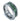 "Enchanted" Moss Agate, Silver Tungsten Carbide, Polished Finish, Men's Wedding Ring-8mm