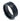 "Sagittarius" Blue Sapphire Inlay, Black Tungsten Carbide, Hammered Ring Design, 8mm