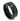 "Beachboy" Meteorite and Hawaiian Sand Inlay, Black Tungsten Carbide, Men's Wedding Ring, Faceted Design, 8mm
