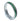 "Nature's Chic" Deer Antler, Green Fishing Line Inlay, Tungsten Carbide, Silver, Dome Polished-4mm