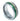 "Angler" Deer Antler Green Fishing Line Dome Polished Tungsten Carbide Ring