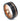 "CEO" Rose Gold Strip, Black Hammered Tungsten Carbide, Men's wedding band, 8mm