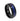 "Astronomer" Crushed Blue Sandstone Ring Inlay, Black Tungsten Carbide,Domed Design Galaxy Wedding Band, Men's Wedding Ring, 8mm