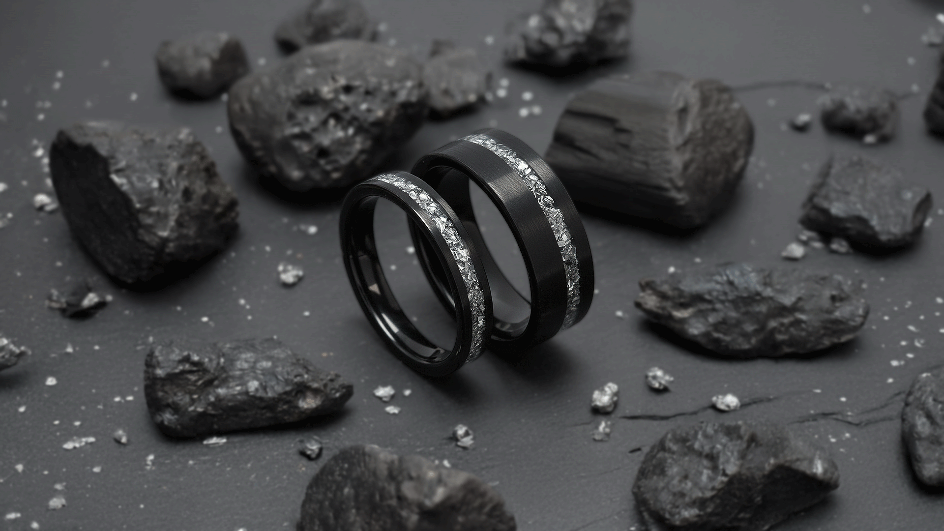 Why Meteorite Wedding Rings Are Unique & Meaningful – Napoleon Bands ...