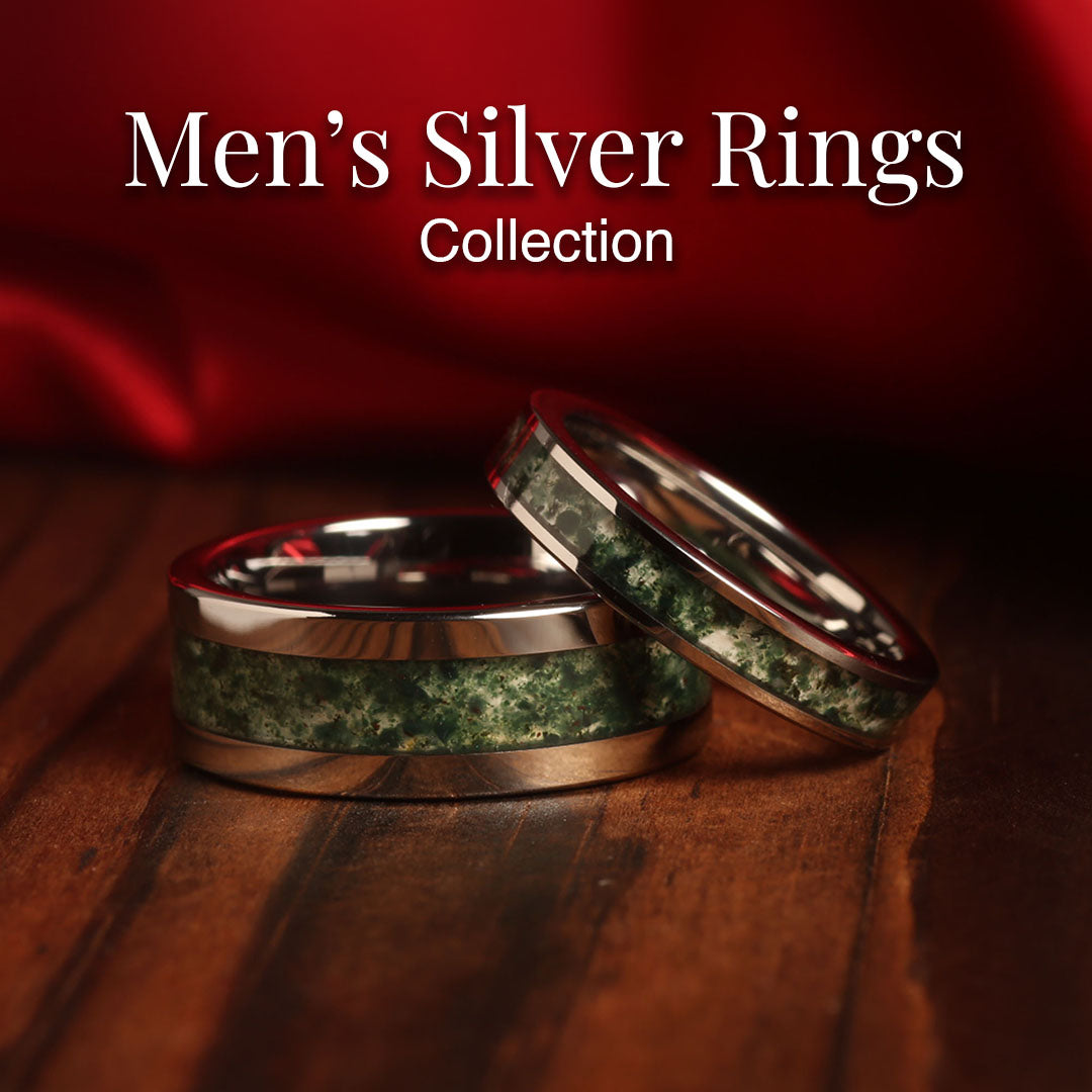 mens silver rings collection napoleon bands