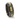 "Forest Glow" Crushed Green Moss Agate, Yellow Gold Leaf Black Tungsten Carbide for Men-8mm