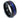 "Astronomer" Crushed Blue Sandstone Inlay, Tungsten Carbide, Black Domed Design, Men's Wedding Ring, 8mm