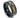 "Zeus" Meteorite 24K Gold Leaf Rose Gold Strip Inlay Black Hammered Tungsten Carbide Ring