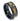 "Zeus" Meteorite 24K Gold Leaf Rose Gold Strip Inlay Black Hammered Tungsten Carbide Ring