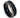 "Caveman" Black Zircon Eternity 14K Rose Gold Plated Edge Black Tungsten Carbide