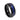 "Astronomer" Crushed Blue Sandstone Ring Inlay, Black Tungsten Carbide,Domed Design Galaxy Wedding Band, Men's Wedding Ring, 8mm