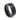 "Sagittarius" Blue Sapphire Inlay, Black Tungsten Carbide, Hammered Ring Design, 8mm