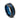 "Azure Edge" Blue Tungsten Carbide Men’s Wedding Band – 8mm