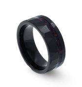 "Dragon Rider V2" Fire Opal, Hammered Tungsten Carbide,  Men's Wedding Ring, 8mm