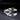 "Shard Eclipse" – Herkimer Diamond Engagement Ring Set in Sterling Silver with Rhodium Finish | Natural Quartz