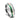 "Verdant Strike" – Green Line & Copper Arrow Inlay Tungsten Wedding Band with Meteorite – 8mm