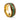 "Emerald Harmony" 8mm Yellow Gold Tungsten Carbide Men's Wedding Band with Moss Agate, Guitar String & Koa Wood Inlay