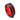 "Crimson Steel" Red Inlay Brushed Tungsten Carbide Wedding Band for Men – 8mm