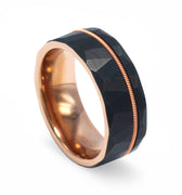 "Guitarist" Guitar String, Hammered  Tungsten Carbide -8mm