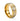 "Golden Hammer" Geometric Design Silver and Gold Tungsten Carbide, Brushed Design-8mm