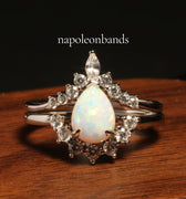 "Celest Dawn" Australian Opal Ring – Vintage Sterling Silver October Birthstone Promise Ring for Her